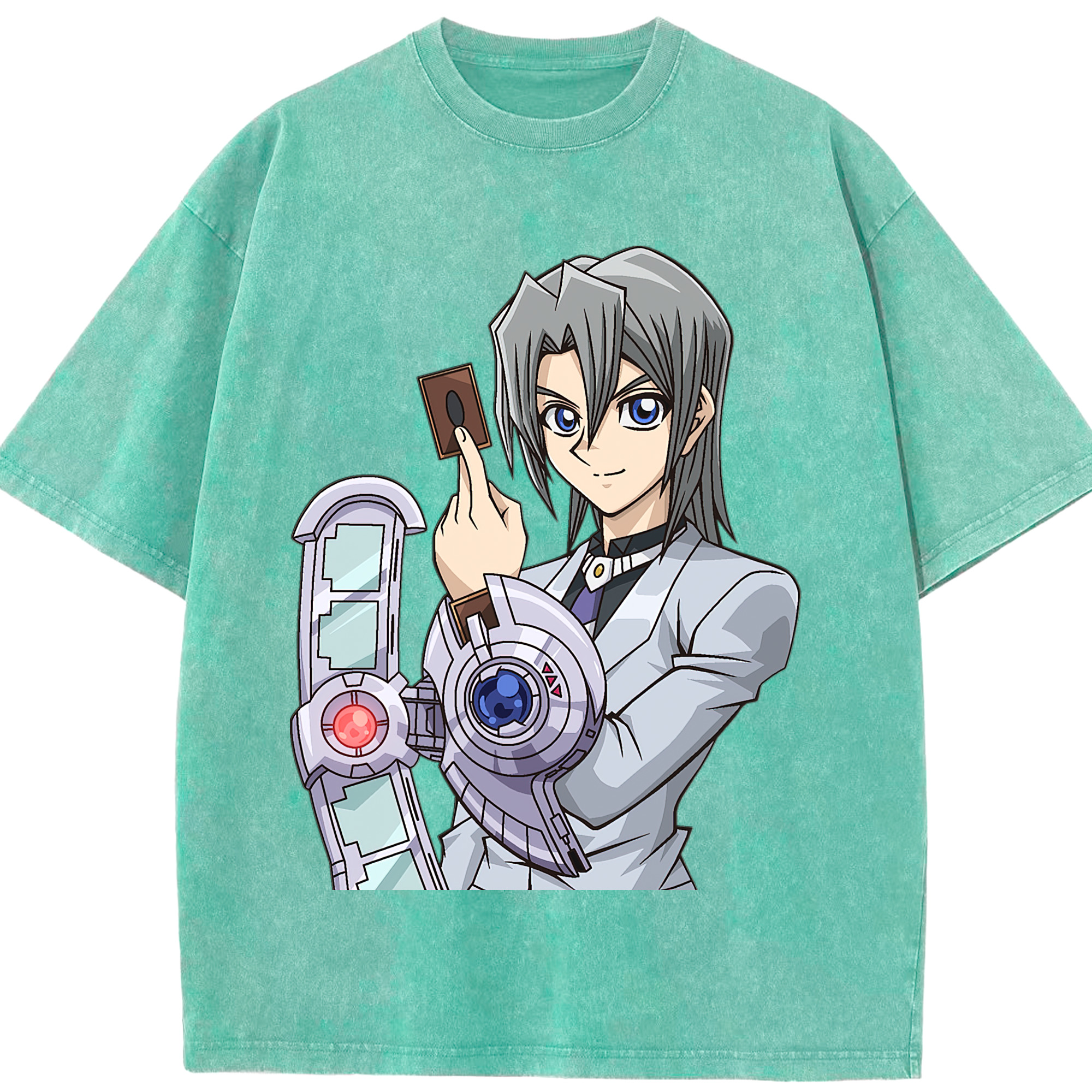 （画像用） 遊☆戯☆王 Yu-Gi-Oh! 綿100% ヴィンテージ風 半袖Tシャツ（フロントプリント）